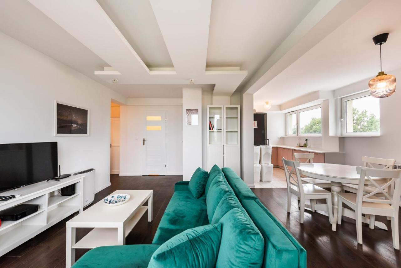 Saska Kepa Green Apartment Varşovia Exterior foto